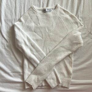 White Zara long sleeve shirt
